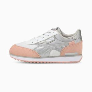 White / Pink Girls' Puma Future Rider Arctic PS Sneakers | PM860FRY