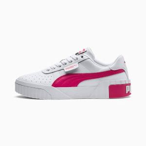 White / Pink Women's Puma Cali Wn s Sneakers | PM780TDI