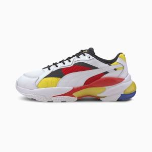 White / Red Men's Puma LQDCELL Epsilon Sneakers | PM602GVY