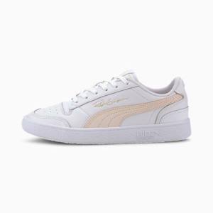 White / Rose / White Women's Puma Ralph Sampson Lo Sneakers | PM905YZM