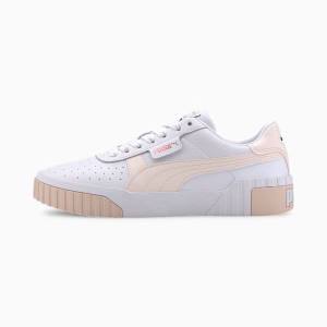 White / Rose Women's Puma Cali Wn s Sneakers | PM739VQZ