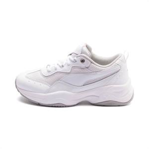 White / Silver / Grey Women's Puma Cilia Patent Sneakers | PM791FCS