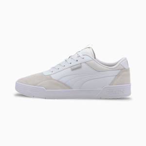 White Women's Puma C-Skate Sneakers | PM684OCJ