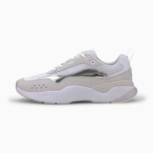 White Women's Puma Lia Pop Sneakers | PM375AVG