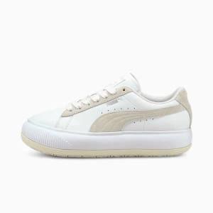 White Women's Puma Suede Mayu Mix Sneakers | PM691CLH