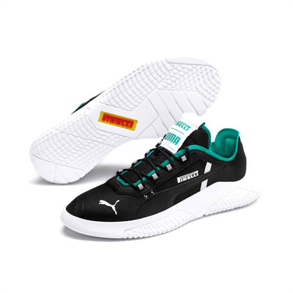 Black / Green / White Men's Puma PUMA x PIRELLI Replicat-X Motorsport Shoes | PM954OQB