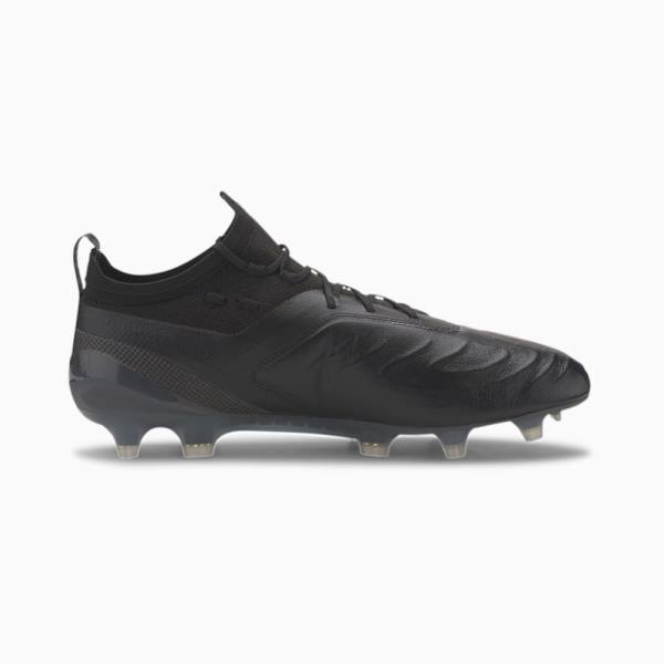 Black / Grey Men's Puma PUMA ONE 20.1 FG/AG Football Shoes | PM168LGP