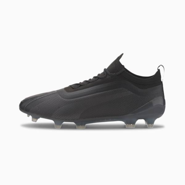 Black / Grey Men\'s Puma PUMA ONE 20.1 FG/AG Football Shoes | PM168LGP