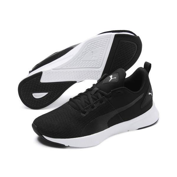Black / White Men's Puma Flyer Running Shoes | PM486YTW