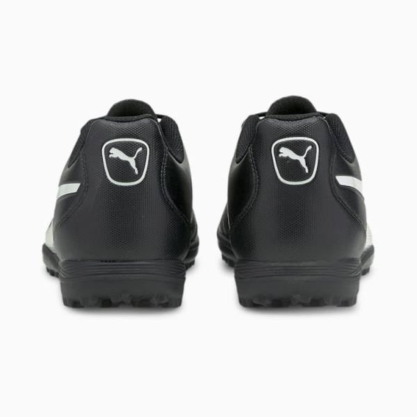 Black White Men's Puma King Hero 21 TT Football Shoes | PM978XSL