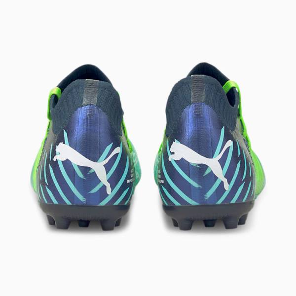 Green Light Turquoise Men's Puma Future Z 1.2 MG Football Shoes | PM461SRP