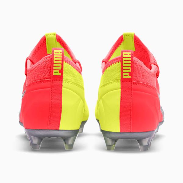 Pink / Yellow / Silver Men's Puma PUMA ONE 20.3 FG/AG Football Shoes | PM682SPJ