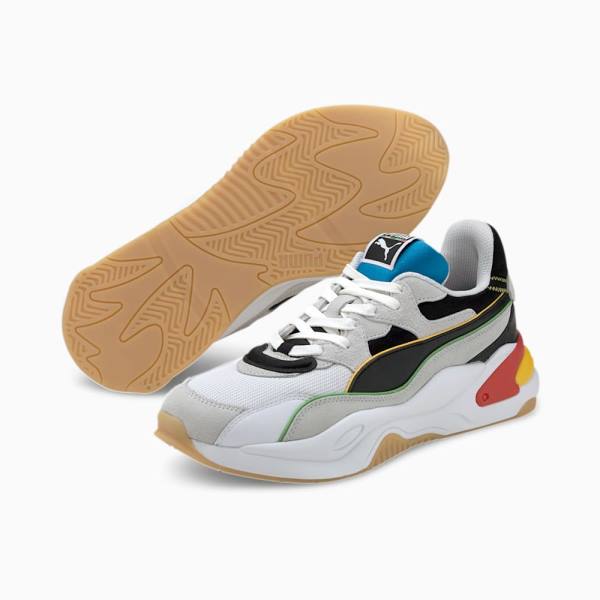 White / Black Men's Puma RS-2K The Unity Collection Sneakers | PM658KVG