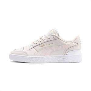 Beige / White Women's Puma Ralph Sampson Lo Sneakers | PM059RFP