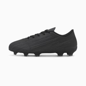 Black / Black Boys' Puma ULTRA 4.1 FG/AG Youth Football Shoes | PM942VON