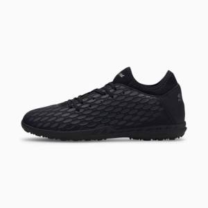 Black / Grey Men's Puma FUTURE 5.4 TT Football Shoes | PM978EPL