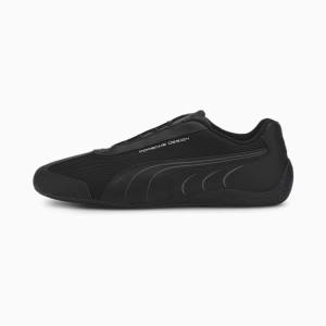 Black / Grey Men's Puma Porsche Design Speedcat Motorsport Shoes | PM815YIF