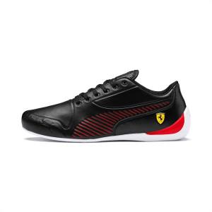 Black / Red Men's Puma Ferrari Drift Cat 7S Ultra Motorsport Shoes | PM052BVE
