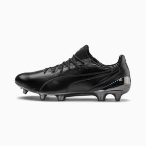Black / White Men's Puma KING Platinum FG/AG Football Shoes | PM719OFG