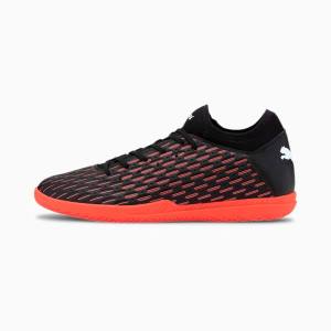 Black / White / Orange Men's Puma Future 6.4 IT Football Shoes | PM506ICF