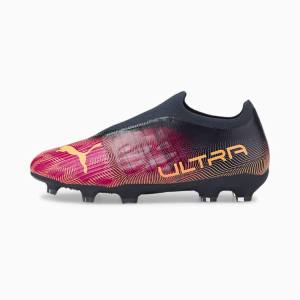 Fuchsia Orange Men's Puma ULTRA 3.4 FG/AG Youth Football Shoes | PM452IGT