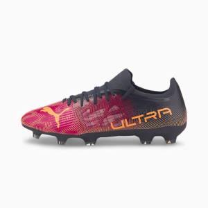 Fuchsia Orange Men's Puma ULTRA 3.4 FG/AG Football Shoes | PM897ALU