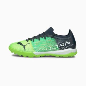 Green Light Turquoise Men's Puma ULTRA 3.3 TT Football Shoes | PM174SLM