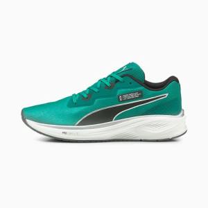 Green Men's Puma Aviator WTR Running Shoes | PM840CYL