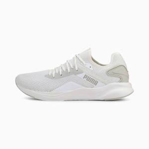 Grey / White Men's Puma SOFTRIDE Rift Knit Running Shoes | PM869KUZ