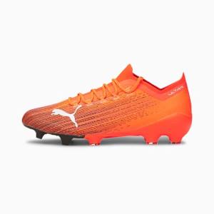 Orange / Black Men's Puma ULTRA 1.1 FG/AG Football Shoes | PM079XBD