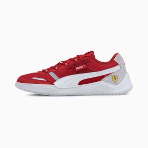 Red / White Men's Puma Scuderia Ferrari Race DC Future Motorsport Shoes | PM319UVZ