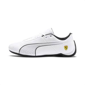 White / Black Men's Puma Ferrari Future Cat Ultra Motorsport Shoes | PM713MSB