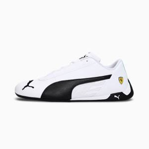 White Black Men's Puma Scuderia Ferrari R-Cat Motorsport Shoes | PM295TYK