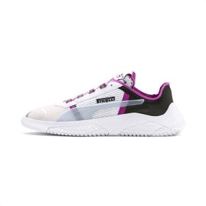 White / Purple / Red Men's Puma PUMA x PIRELLI Replicat-X Motorsport Shoes | PM689INS