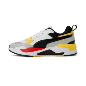 White Red Lemon Men's Puma X-Ray 2 Square Sneakers | PM148JLU