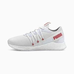 White / Red Men's Puma NRGY Star New Core Running Shoes | PM359XIT