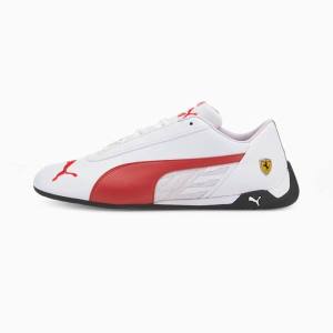 White / Red Women's Puma Scuderia Ferrari R-Cat Motorsport Shoes | PM910XCI