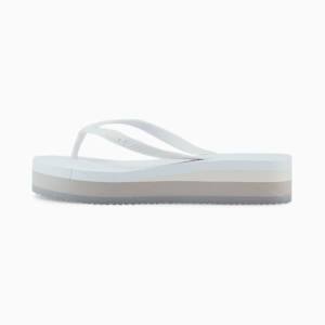 White Women's Puma Comfy Flip Platform Sandals | PM603JOC