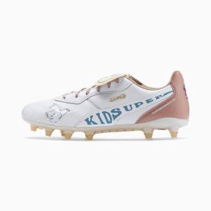 White / Yellow / Rose / Blue Men's Puma PUMA xSUPER King Super FG Football Shoes | PM375TAN