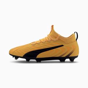 Yellow / Black / Orange Men's Puma PUMA ONE 20.3 FG/AG Football Shoes | PM261TVM
