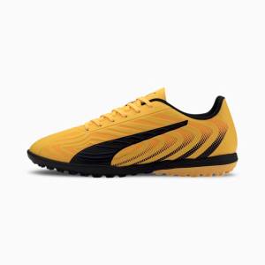 Yellow / Black / Orange Men's Puma PUMA ONE 20.4 TT Football Shoes | PM702AIU